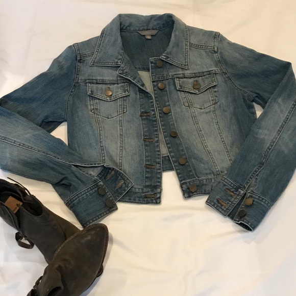 Women’s Rubbish Cropped Jean Jacket size M - Picture 2 of 6